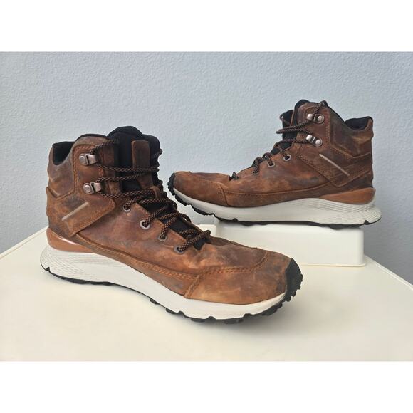 The North Face Men's Cradle DryVent Hiking Boots 9.5 Brown Waterproof Trail Work - Picture 2 of 13